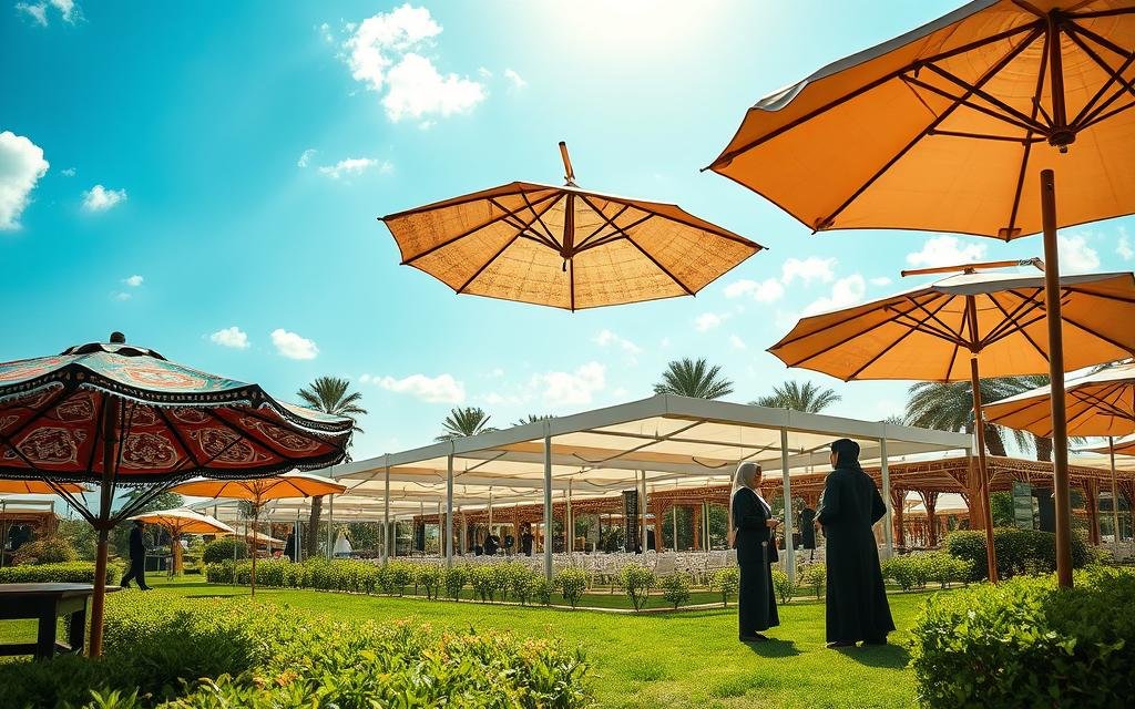 تركيب مظلات وسواتر عسير